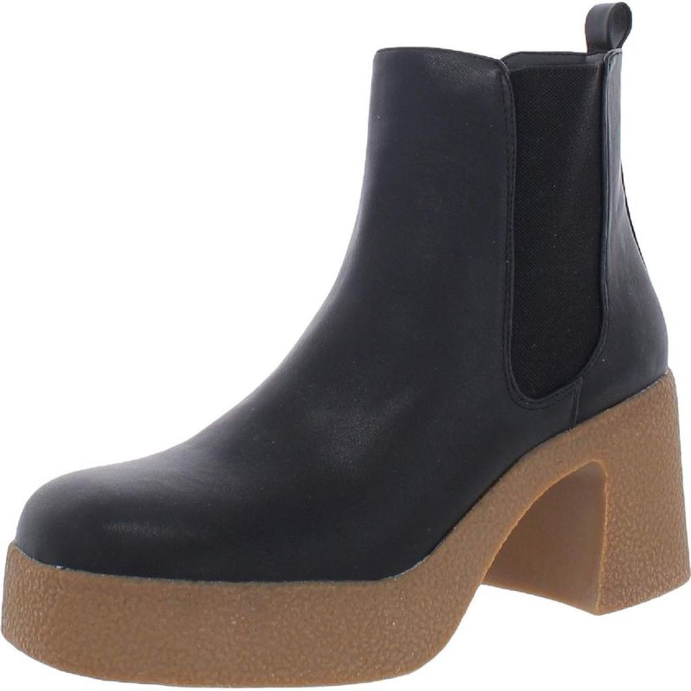 Black Chelsea Boot with Tan Sole
